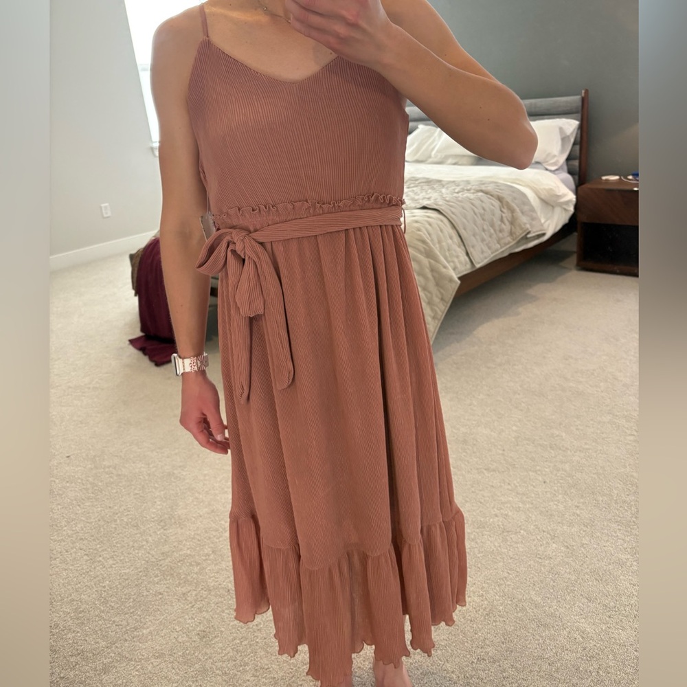 Sweet Wanderer Sleeveless Maxi Dress in Warm Brown